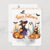 ハロウィーンの魔女 魔術 魔法使いの城 シーズンカード (正面/裏面)