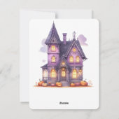 ハロウィーンの魔女 魔術 魔法使いの城 シーズンカード (裏面)