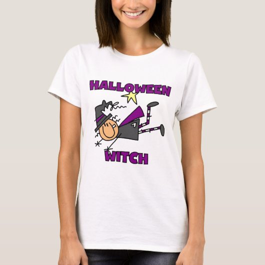 ハロウィーンの魔女Tシャツとギフト Tシャツ (正面)