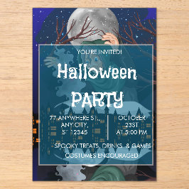 ハロウィーンの魔法に満ちた夜🌙 アクリル招待状