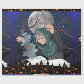ハロウィーンの魔法に満ちた夜🌙 ラッピングペーパー (フラット)