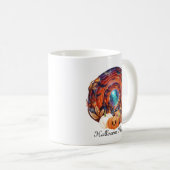 ハロウィーンの魔法に3Dスパイラルを魅了 コーヒーマグカップ (正面右)