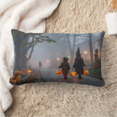 ハロウィーンの魔法 ランバークッション (ブランケット)