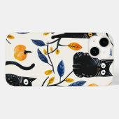 ハロウィーンの黒猫とモーンおもしろいズウィッチK Case-Mate iPhoneケース (裏面 (横))