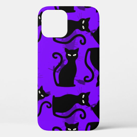 ハロウィーンの黒猫の魔女 Case-Mate iPhoneケース (裏面)