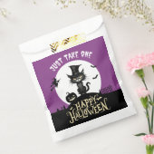 ハロウィーンの黒猫キャンディロットバッグを1つ フェイバーバッグ (封をした状態)