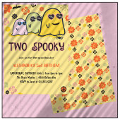 ハロウィーンの2番目の誕生日招待状不気味な幽霊 招待状