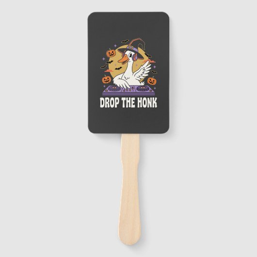 ハロウィーンのDJのガチョウは鳴き止めろ ハンドファン (正面)
