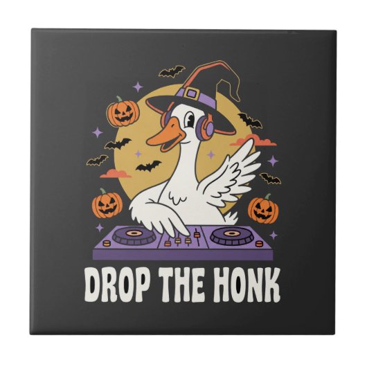 ハロウィーンのDJグースはギャロップをやめる タイル (正面)