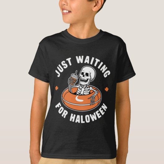 ハロウィーンのVibes Tシャツを待っている Tシャツ (正面)