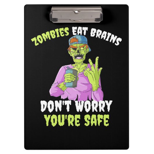ハロウィーンはあなたが安全であることを心配しない クリップボード (正面)