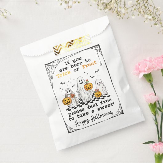 ハロウィーンはトリートスパイダーウェブキャンディロットバッグ フェイバーバッグ (封をした状態)