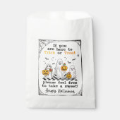 ハロウィーンはトリートスパイダーウェブキャンディロットバッグ フェイバーバッグ (正面)