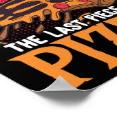 ハロウィーンはピザほど怖いものはない ポスター (角)