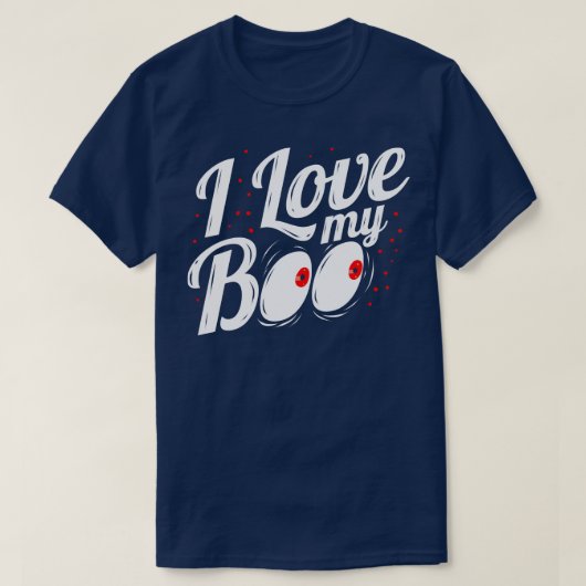 ハロウィーンはブーの衣装が大好き Tシャツ (デザイン正面)