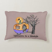 ハロウィーンはライフスタイル |キャンパー |トレーラー アクセントクッション (裏面)