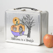 ハロウィーンはライフスタイル |キャンパー |トレーラー メタルランチボックス (インサイチュ)