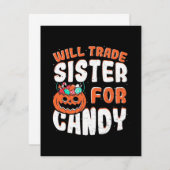 ハロウィーンは姉を飴に代える サンキューカード (正面/裏面)