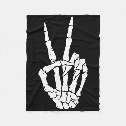 ハロウィーンは常にCkシャツスケッ来クを持つパパだ フリースブランケット (正面)