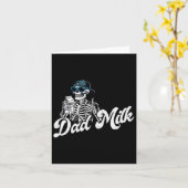 ハロウィーンは常にCkスケルトン来Dを持つパパだ カード (黄色い花)