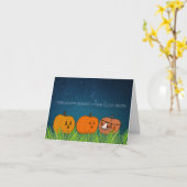 ハロウィーンは怖いカードでなくてもいい カード (黄色い花)