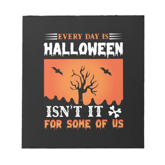 ハロウィーンは毎日ハロウィーンだ ノートパッド (正面)
