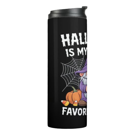 ハロウィーンは私のお気に入りのホリデーカボチャキャンディーコル タンブラー (回転左)