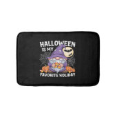 ハロウィーンは私のお気に入りのホリデーカボチャキャンディーコル バスマット (正面)