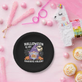 ハロウィーンは私のお気に入りのホリデーカボチャキャンディーコル ペーパープレート (パーティー)