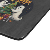 ハロウィーンは私のクリスマスおもしろい幽霊クリスマスサンタ カッティングボード (角)