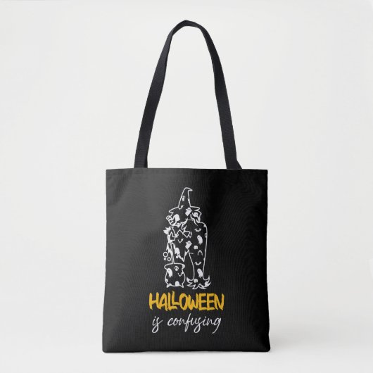 ハロウィーンは紛らわしいハロウィーンことわざギフト トートバッグ (正面)