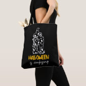 ハロウィーンは紛らわしいハロウィーンことわざギフト トートバッグ (クローズアップ)