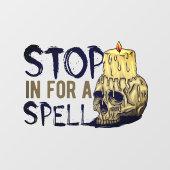 ハロウィーンは魔術のショップに立ち寄ってね ウィンドウサイン (シート)
