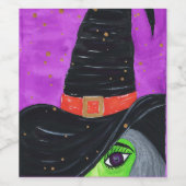 ハロウィーンへの魔女の道 ワインラベル (シングルラベル)