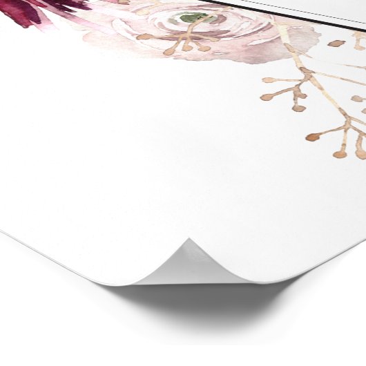 ハロウィーンへようこそ結婚の看板 ポスター (角)