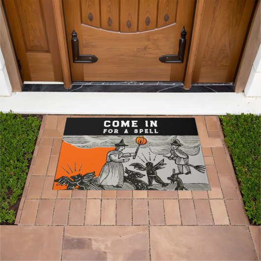 ハロウィーンへようこそ ドアマット (室外)