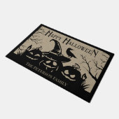 ハロウィーンへようこそ ドアマット (アングル)