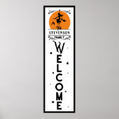 ハロウィーンへようこそ |ファミリ名ドアの長さ ポスター (正面)