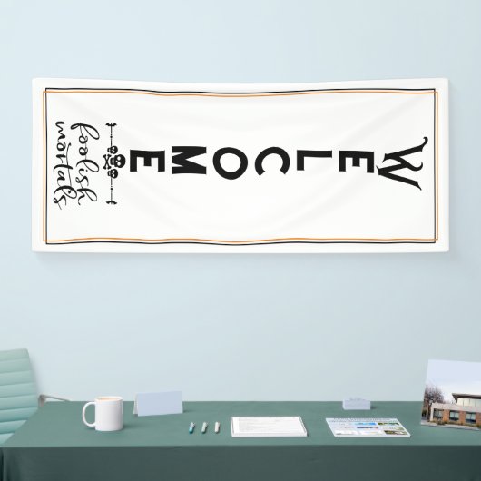 ハロウィーンへようこそ |愚かなドアの長さ 横断幕 (トレードショー)