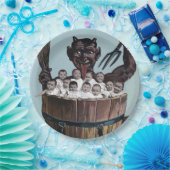 ハロウィーンまたはクリスマスカンプス ペーパープレート (パーティー)