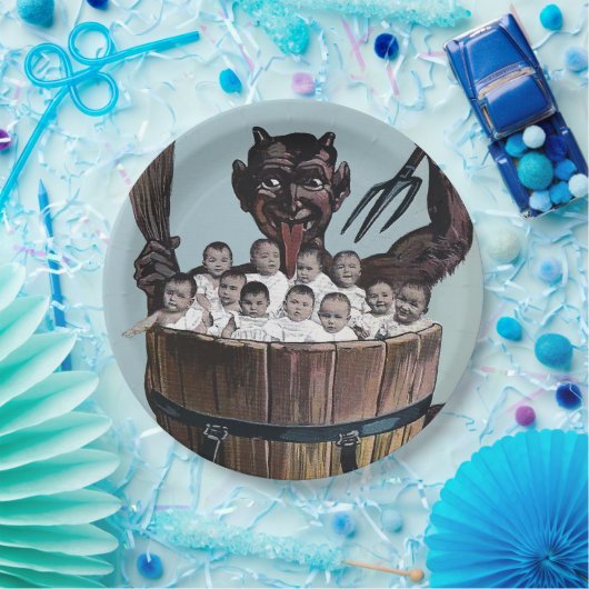 ハロウィーンまたはクリスマスカンプス ペーパープレート (パーティー)