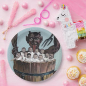 ハロウィーンまたはクリスマスカンプス ペーパープレート (パーティー)