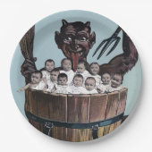 ハロウィーンまたはクリスマスカンプス ペーパープレート (正面)