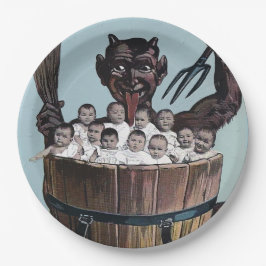 ハロウィーンまたはクリスマスカンプス ペーパープレート