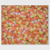 ハロウィーンまたは感謝祭キャンディーコーン秋シーズン ラッピングペーパー (フラット)