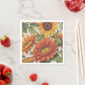 ハロウィーンまたは感謝祭秋ナプキン スタンダードカクテルナプキン (インサイチュ)