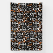 ハロウィーンまたは死んだパーティー 横断幕 (縦)