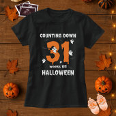 ハロウィーンまでのマタニティカウントダウン Tシャツ