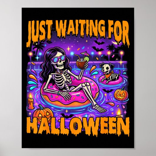 ハロウィーンをおもしろおかしく待つスカルな夏 ポスター (正面)