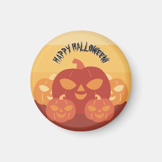 ハロウィーンをお祝いしよう!かぼちゃマグネット マグネット (正面)